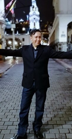 David Fierro Salvador en el centro histórico de Quito